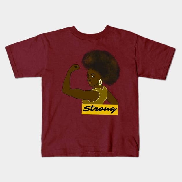 Strong Kids T-Shirt by byEstherReid